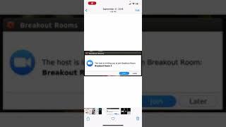 How to Join and Leave Zoom Breakout Room on iOS