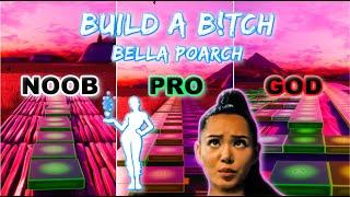 Bella Poarch - Build a B*tch (Build Up Emote) - Noob vs Pro vs God (Fortnite Music Blocks)