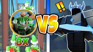 8x Elf Base VS Fallen Mode (Roblox Tower Defense Simulator)