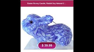 Easter Bunny Candle, Rabbit Soy Natural Candle, Vegan Candle, Handmade Candle, Bunny Shaped Candl...