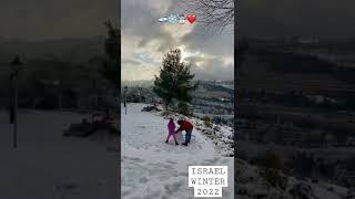 ISRAEL  SNOW 2022 JERUSALEM ️️ #snow #israel