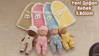 Yenidoğan,Amigurumi Kundak Bebek PART 3 (newborn doll pattern)((English subtitle)