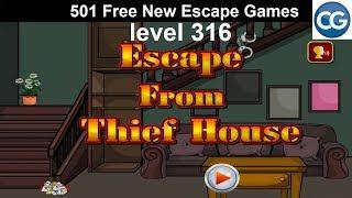 [Walkthrough] 501 Free New Escape Games level 316 - Escape from thief house - Complete Game