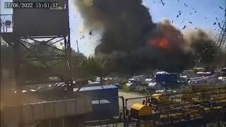 Video of a 12-meter rocket in Ukraine