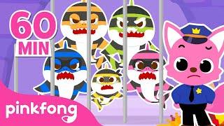 Thief Shark Family, All Under Arrest! | Baby Shark Stories | +Compilation | Pinkfong Baby Shark