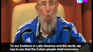 Former Cuban leader Fidel Castro gives possible farewell speech