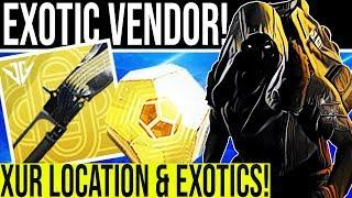 Destiny 2. XUR 2.0 DLC EXOTIC VENDOR! Xur Location, Exotic Weapon & Exotic Armor 2.0. December 6