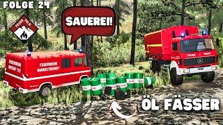 Feuerfels - Umwelteinsatz! Illegale Entsorgung von ÖL-FÄSSERN im Wald! Polizei auf der Suche... 