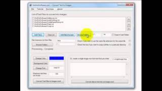 How to Convert text to image or multiple text files into graphics and images