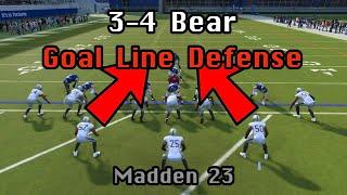 STOP QB SNEAKS! 3 4 Bear Goal Line Defense | Madden 23 Tips & Tricks