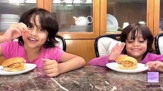 Subha and Soha eating video | KFC food | Pinkz Sparkle