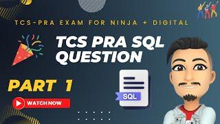 TCS PRA SQL QUESTIONS PART 1 | TCS IPA CPA SQL MCQ QUESTION WITH ANSWER MOST REPEATED