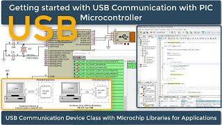 63- USB Communication Device with PIC using MLA | MPLAB XC8 for Beginners Tutorial