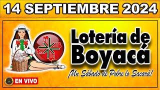 Resultado LOTERIA DE BOYACA SÁBADO 14 de septiembre 2024 #loteria #loteríadeboyacá