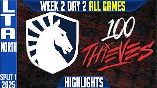 TL vs 100T Highlights ALL GAMES | LTA NORTH Upper R1 W2D2 Split 1 | Team Liquid vs 100 Thieves