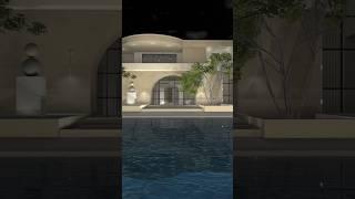 Beautiful art deco style house designed in Live Home 3D #shorts #architecture