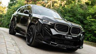 Black Sapphire BMW XM with body kit by Renegade Design