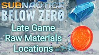 Subnautica Below Zero | Late Game Raw Materials Locations