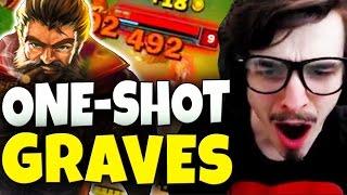 GRAVES THE SQUISHY-DELETER - HOW TO ONESHOT CARRIES - Foxdrop Best Moments