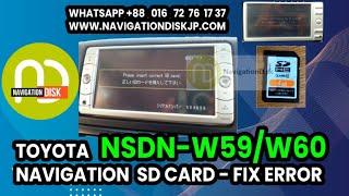 NSDN-W60 Toyota map unlock sd card - Ireland Shipping by Navigationdisk