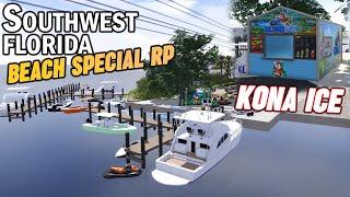 (BOATS AND KONA ICE STAND!!) SPECIAL BEACH RP!! || ROBLOX - Southwest Florida