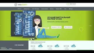 обзор хостинга Webhost1.ru подключение услуг, работа.