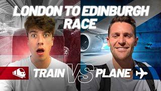 RACING from London to Edinburgh | TRAIN (LNER) vs PLANE (Easyjet)