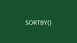 SORTBY function in Excel (with 6 examples) | Sorting without a single click | Excel Off The Grid.