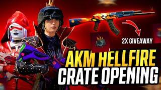 Custom Crate Opening -2x Akm Hellfire Giveaway - New Custom Crate Opening- Pubg Custom Crate Opening