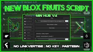 [NEW] Blox Fruits Script/Hack Min Hub V4 | Auto Farm | Auto Raid | Auto V4 (Mobile & PC)