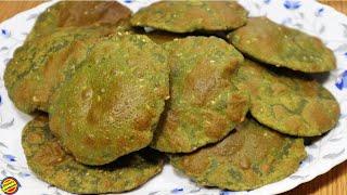 सिर्फ 5 मिनट में बनाए पालक की पूरी-Palak Puri Recipe-Palak ki Puri Recipe in hindi-Palak Poori/Puri