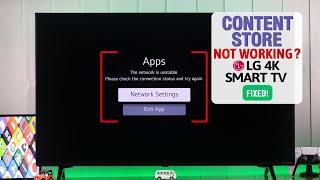 LG Smart TV: Apps Content Store Not Working Properly? - Fixed!