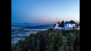 Live sunrise from Mount Saint Mary/Šmarna Gora (Ljubljana, Slovenia) 30th March, 2021