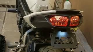 Motodynamic tail light + Fender eliminator . Yamaha FZ8 Sport