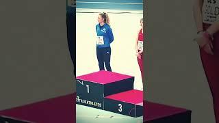 Young Star s First Senior Meeting Chiara Sistermann•German Indoor Championship #shorts