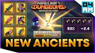 ALL NEW ANCIENT HUNT MOBS - Echoing Void & Hidden Depths DLC Gilded Uniques in Minecraft Dungeons