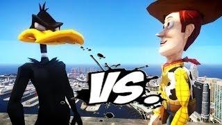 Woody Toy Story Vs Pato Lucas ( Daffy Duck ) EPIC BATTLE