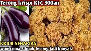 500AN MODAL TERONG DAN TEPUNG SEHARI LAKU RATUSAN KILO TERONG, TERONG KRISPI 500AN