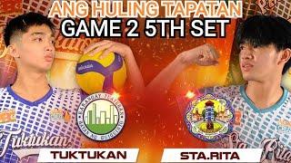 5TH SET VOLLEYBALL CHAMPIONSHIP TUKTUKAN VS STA RITA