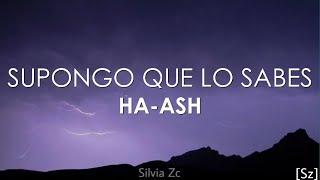 HA-ASH - Supongo Que Lo Sabes (Letra)