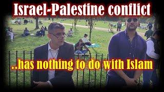 Israel-Palestine conflict has nothing to do with Islam. #speakerscorner #israel #palestine