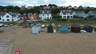 Drone Footage of Kingsdown, Nr. Dover & Deal, Kent, England