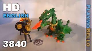 (1995) Playmobil 3840 Green Dragon with Prince Dragon Slayer (Playmobil set REVIEW)