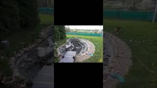 Сделал пруд на участке своими руками.