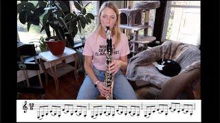 Low C Bass Clarinet Study & Long Tones for Better Air