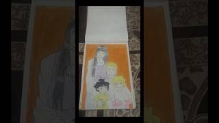 Naruto's Family drawing #naruto #art #chandan Mehta arts#anime #shorts#artist #trending#viral