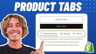 Add Product Tabs to Shopify in 2024 | Dawn Theme