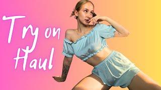 [4K] Transparent Clothes with Kate | See-Through Try-On Haul at the Mall