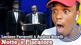 REACTING To | Luciano Pavarotti & Andrea Bocelli - Notte 'e Piscatore