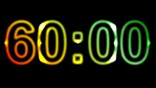 60 Minute Timer No Music with Alarm ⏰ Countdown 1 Hour, 60 Minutes